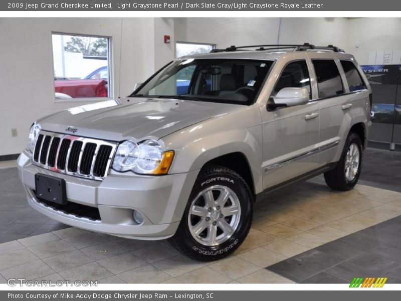 Light Graystone Pearl / Dark Slate Gray/Light Graystone Royale Leather 2009 Jeep Grand Cherokee Limited