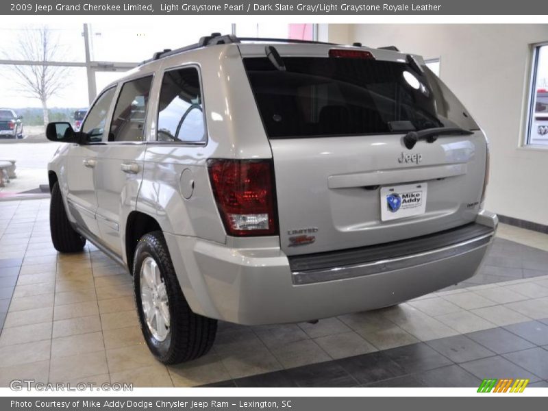 Light Graystone Pearl / Dark Slate Gray/Light Graystone Royale Leather 2009 Jeep Grand Cherokee Limited
