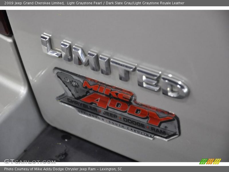 Light Graystone Pearl / Dark Slate Gray/Light Graystone Royale Leather 2009 Jeep Grand Cherokee Limited