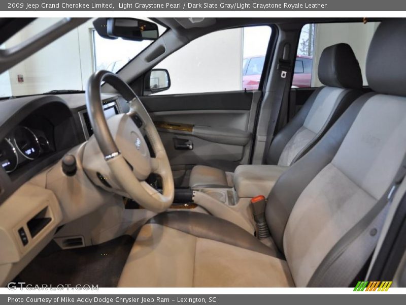 Light Graystone Pearl / Dark Slate Gray/Light Graystone Royale Leather 2009 Jeep Grand Cherokee Limited