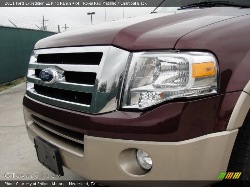 Royal Red Metallic / Charcoal Black 2011 Ford Expedition EL King Ranch 4x4