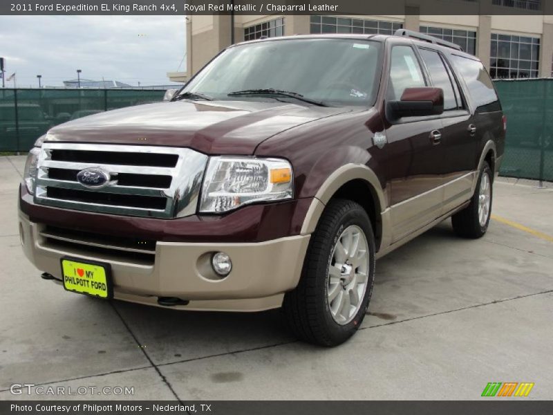 Royal Red Metallic / Chaparral Leather 2011 Ford Expedition EL King Ranch 4x4