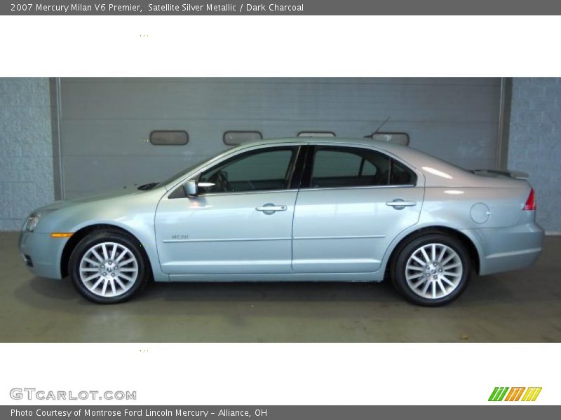 Satellite Silver Metallic / Dark Charcoal 2007 Mercury Milan V6 Premier