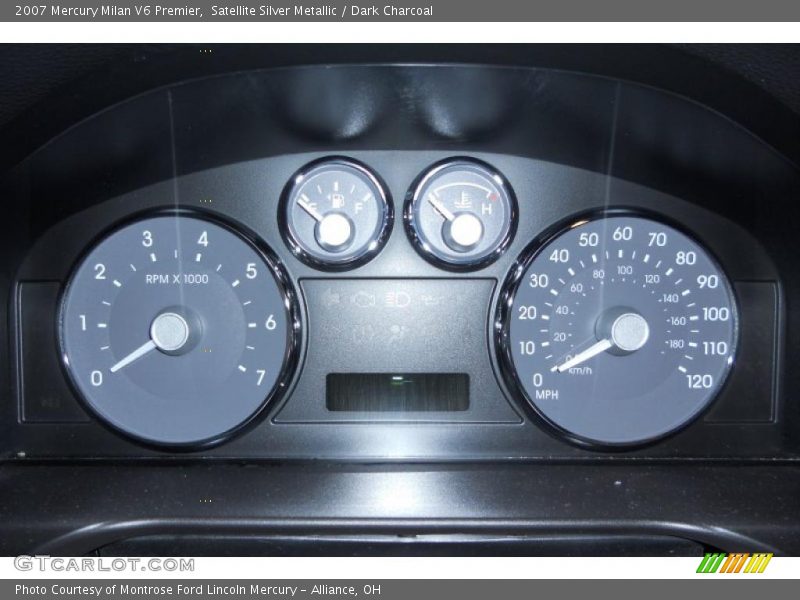 Satellite Silver Metallic / Dark Charcoal 2007 Mercury Milan V6 Premier