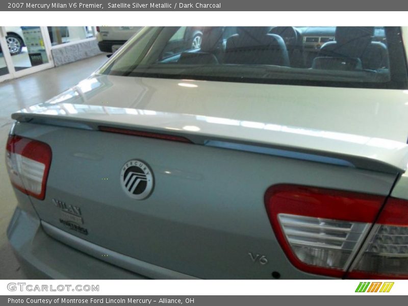Satellite Silver Metallic / Dark Charcoal 2007 Mercury Milan V6 Premier
