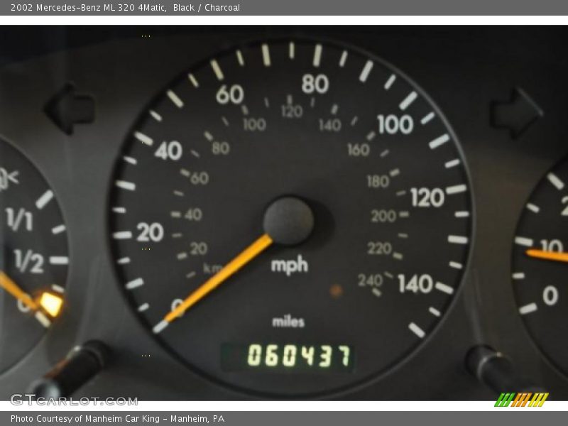 Black / Charcoal 2002 Mercedes-Benz ML 320 4Matic