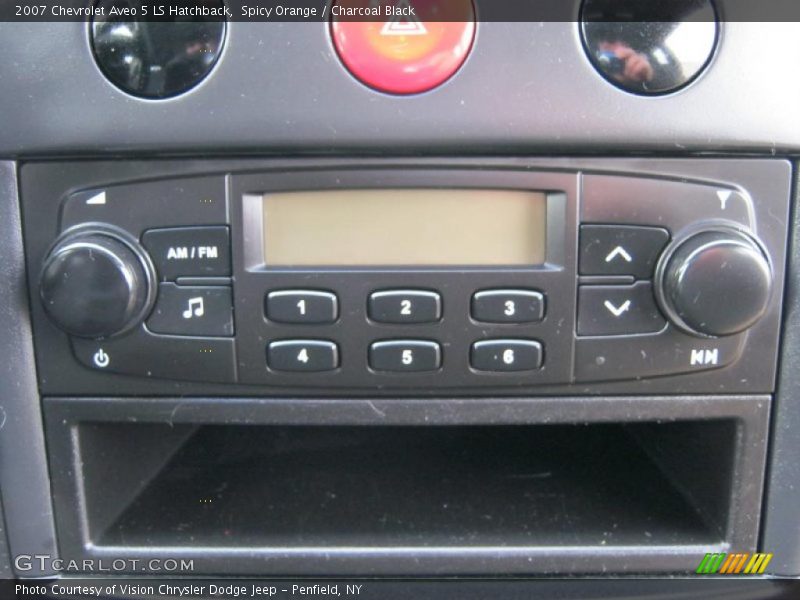 Spicy Orange / Charcoal Black 2007 Chevrolet Aveo 5 LS Hatchback