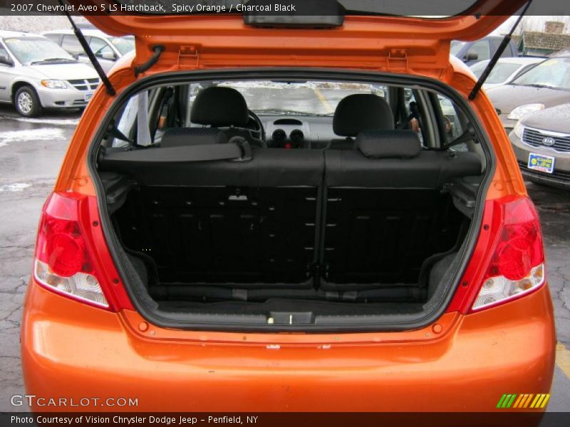 Spicy Orange / Charcoal Black 2007 Chevrolet Aveo 5 LS Hatchback