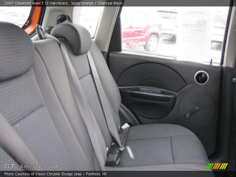 Spicy Orange / Charcoal Black 2007 Chevrolet Aveo 5 LS Hatchback