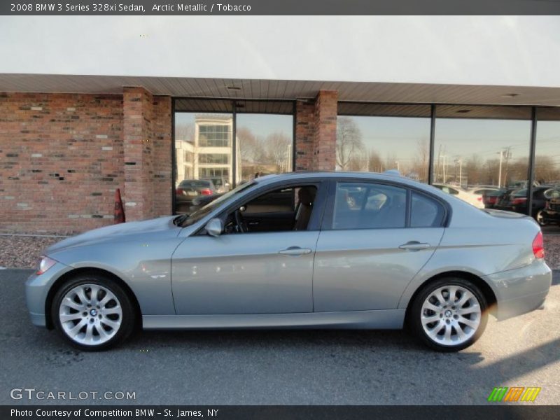 Arctic Metallic / Tobacco 2008 BMW 3 Series 328xi Sedan
