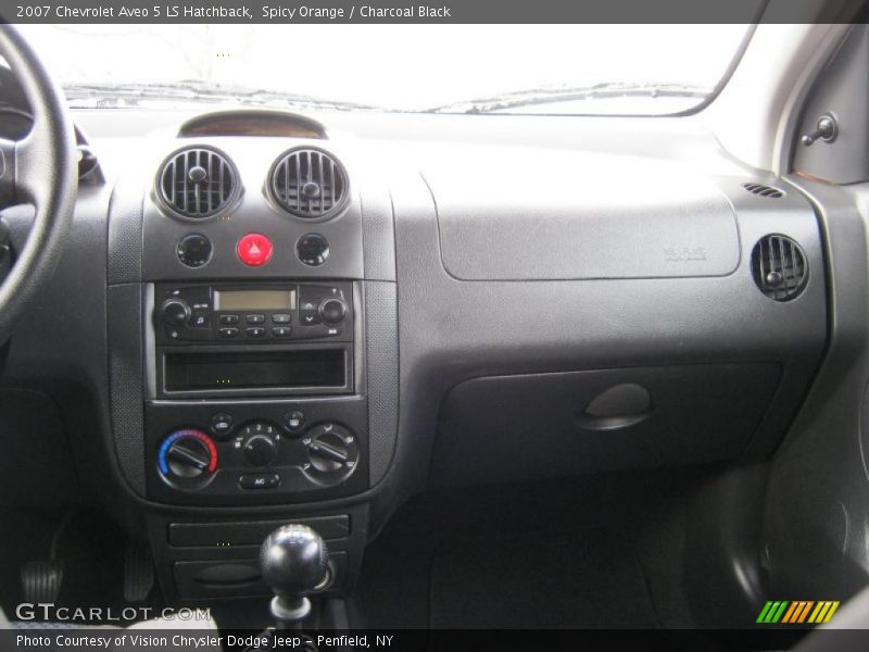 Spicy Orange / Charcoal Black 2007 Chevrolet Aveo 5 LS Hatchback