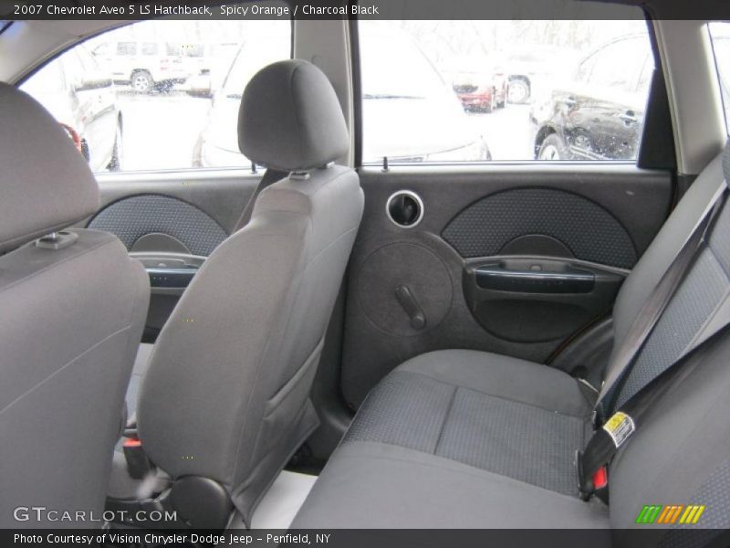 Spicy Orange / Charcoal Black 2007 Chevrolet Aveo 5 LS Hatchback