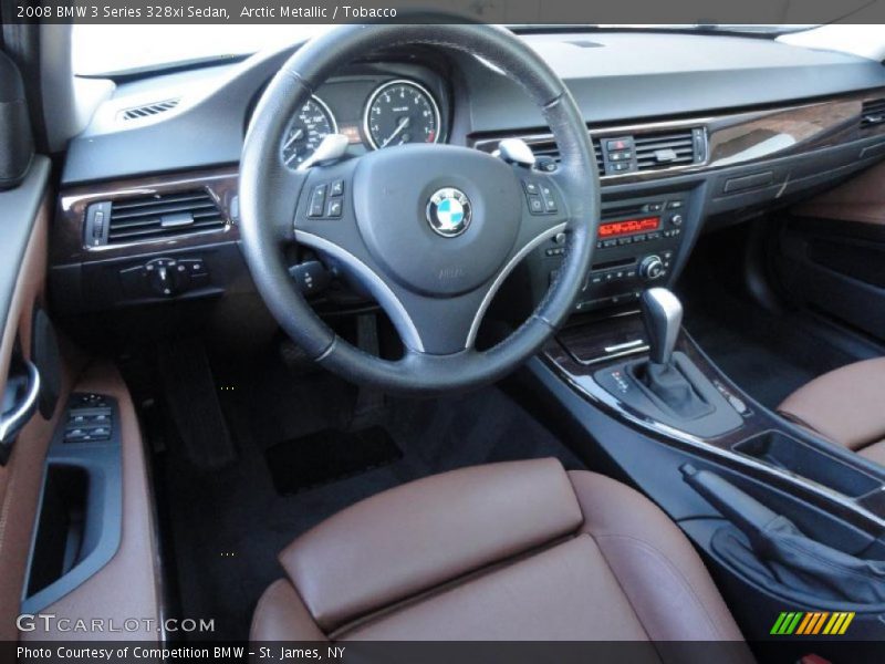 Arctic Metallic / Tobacco 2008 BMW 3 Series 328xi Sedan