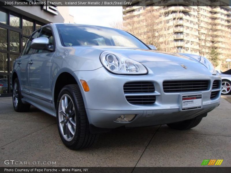 Iceland Silver Metallic / Black/Steel Grey 2006 Porsche Cayenne S Titanium