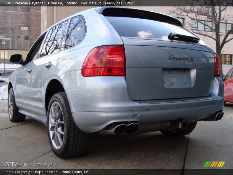 Iceland Silver Metallic / Black/Steel Grey 2006 Porsche Cayenne S Titanium