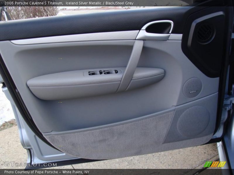 Iceland Silver Metallic / Black/Steel Grey 2006 Porsche Cayenne S Titanium
