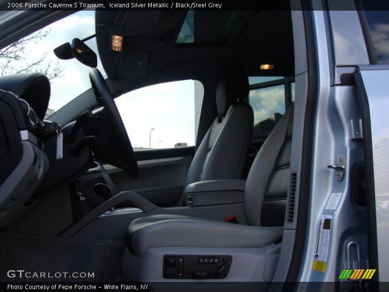 Iceland Silver Metallic / Black/Steel Grey 2006 Porsche Cayenne S Titanium