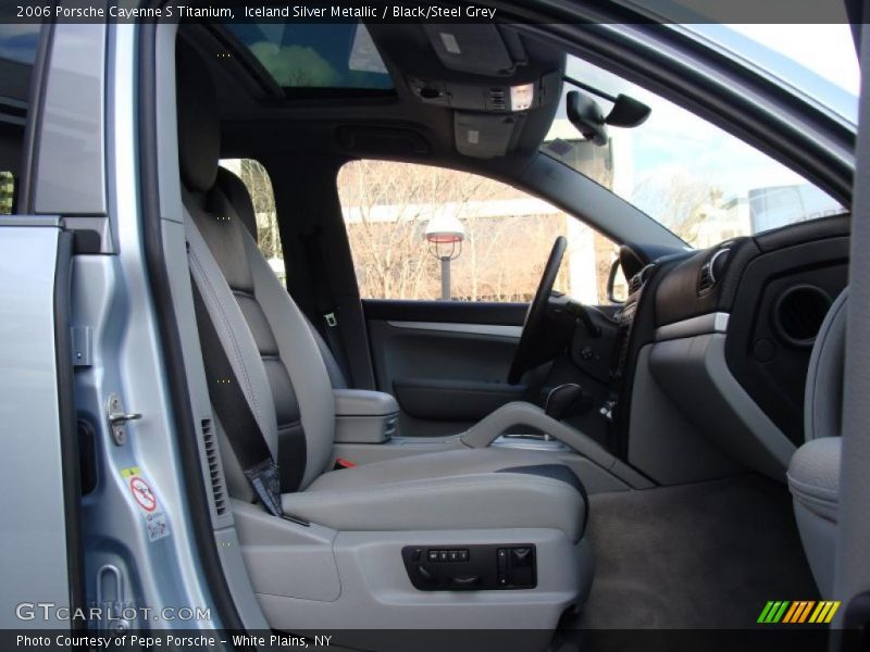 Iceland Silver Metallic / Black/Steel Grey 2006 Porsche Cayenne S Titanium
