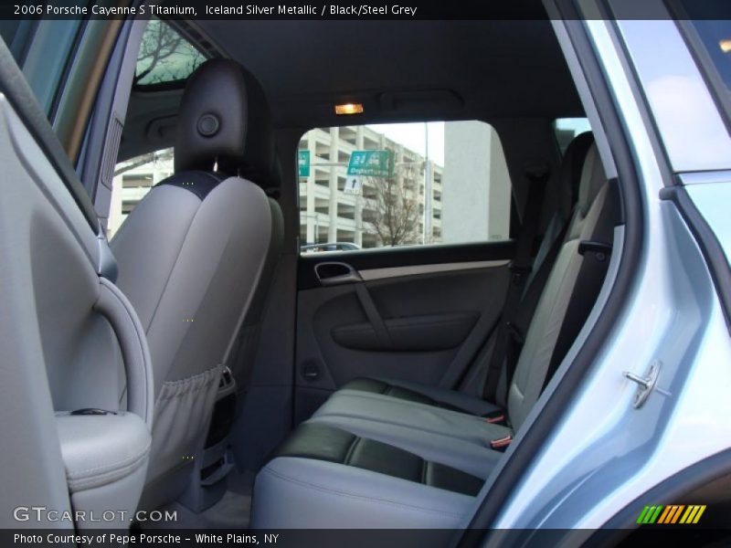 Iceland Silver Metallic / Black/Steel Grey 2006 Porsche Cayenne S Titanium