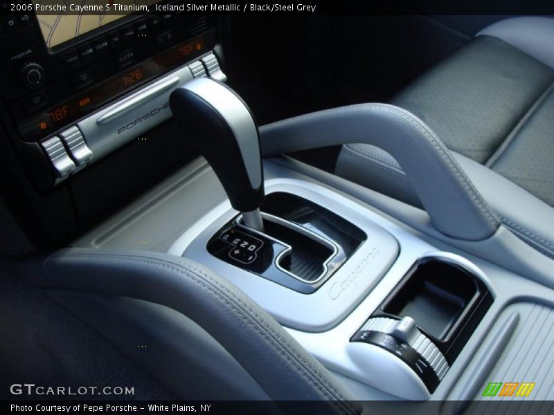 Iceland Silver Metallic / Black/Steel Grey 2006 Porsche Cayenne S Titanium