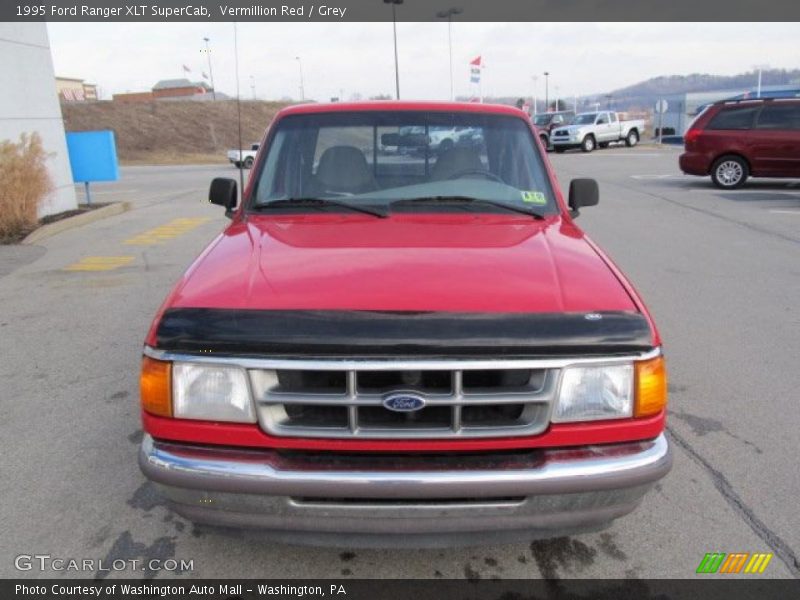 Vermillion Red / Grey 1995 Ford Ranger XLT SuperCab