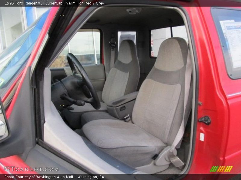 Vermillion Red / Grey 1995 Ford Ranger XLT SuperCab