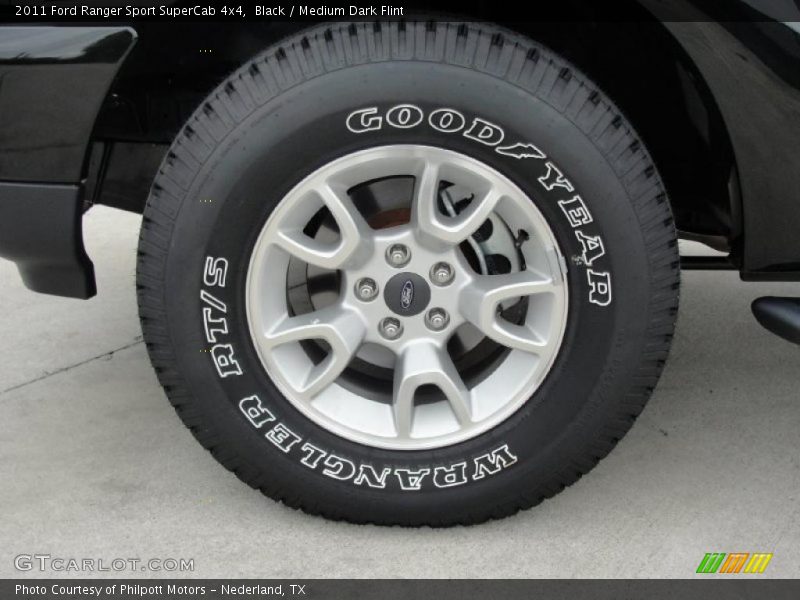 Black / Medium Dark Flint 2011 Ford Ranger Sport SuperCab 4x4