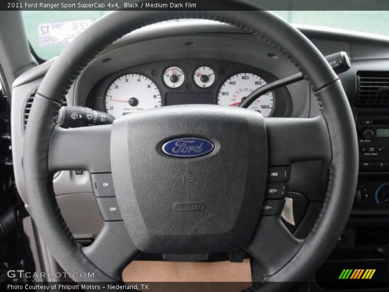 Black / Medium Dark Flint 2011 Ford Ranger Sport SuperCab 4x4