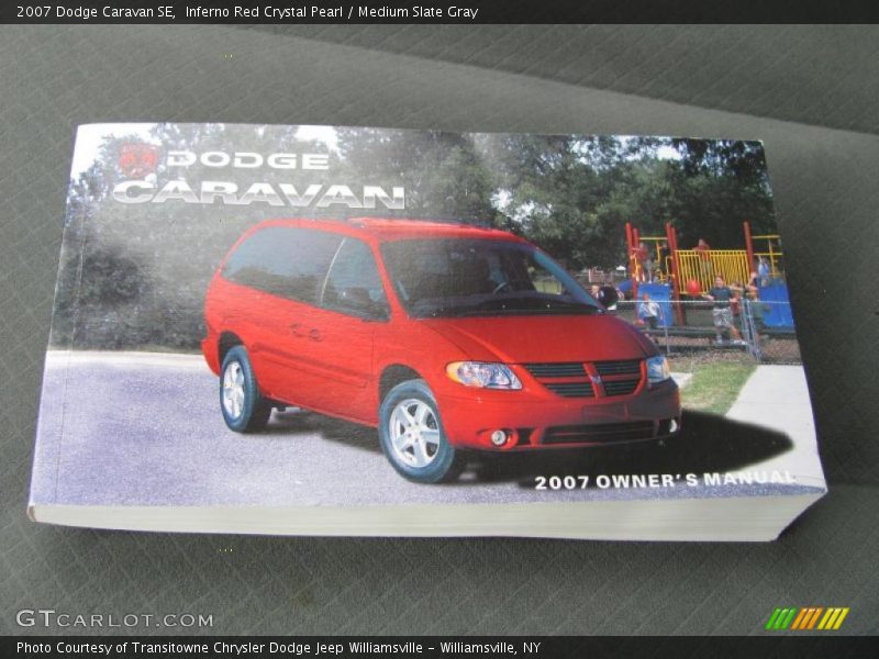 Inferno Red Crystal Pearl / Medium Slate Gray 2007 Dodge Caravan SE