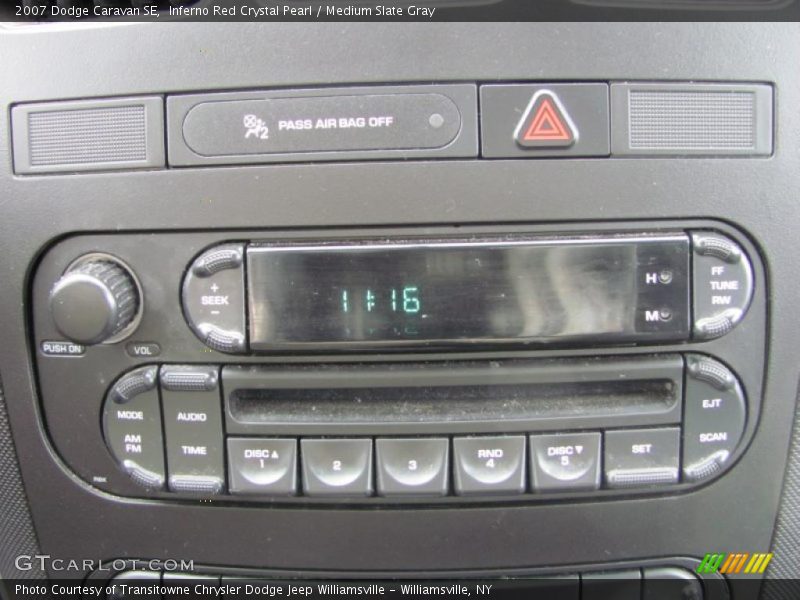 Inferno Red Crystal Pearl / Medium Slate Gray 2007 Dodge Caravan SE