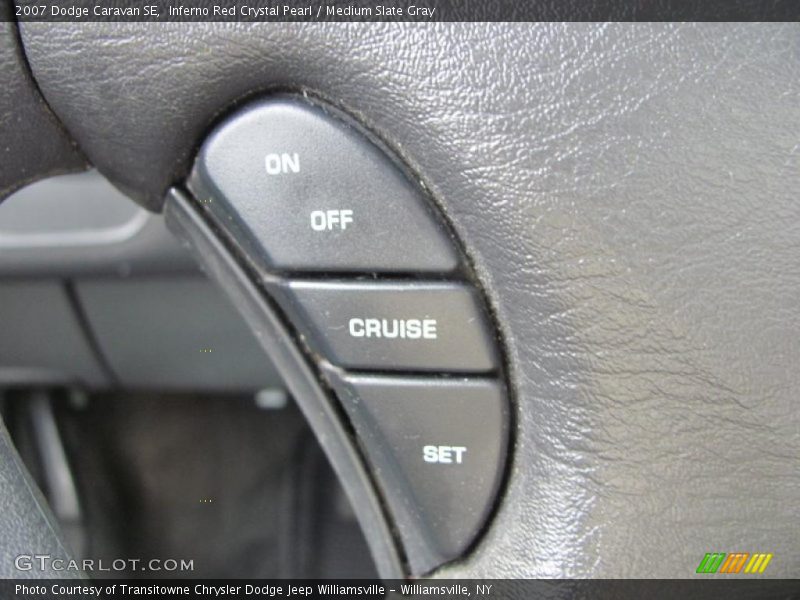 Inferno Red Crystal Pearl / Medium Slate Gray 2007 Dodge Caravan SE