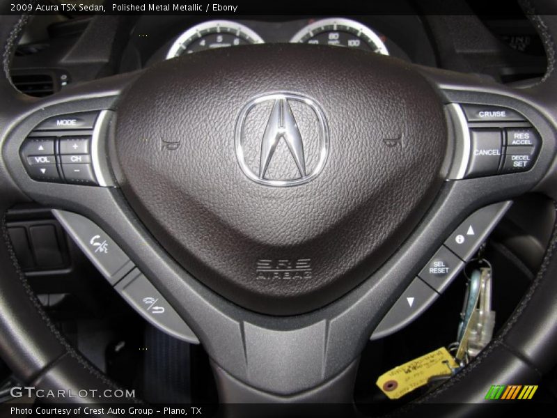 Polished Metal Metallic / Ebony 2009 Acura TSX Sedan