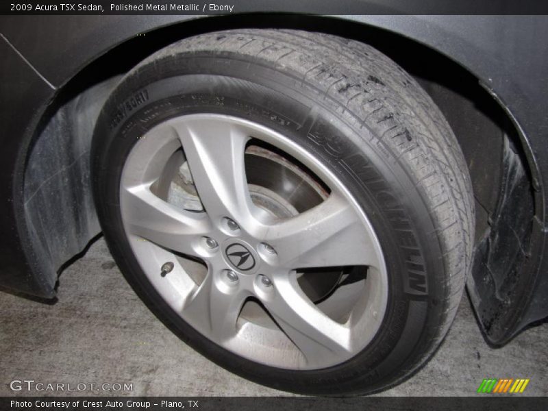 Polished Metal Metallic / Ebony 2009 Acura TSX Sedan