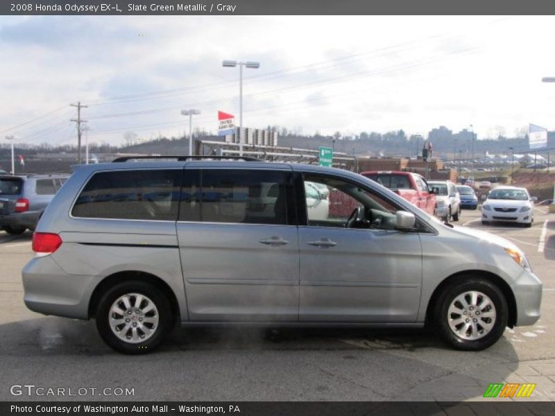 Slate Green Metallic / Gray 2008 Honda Odyssey EX-L