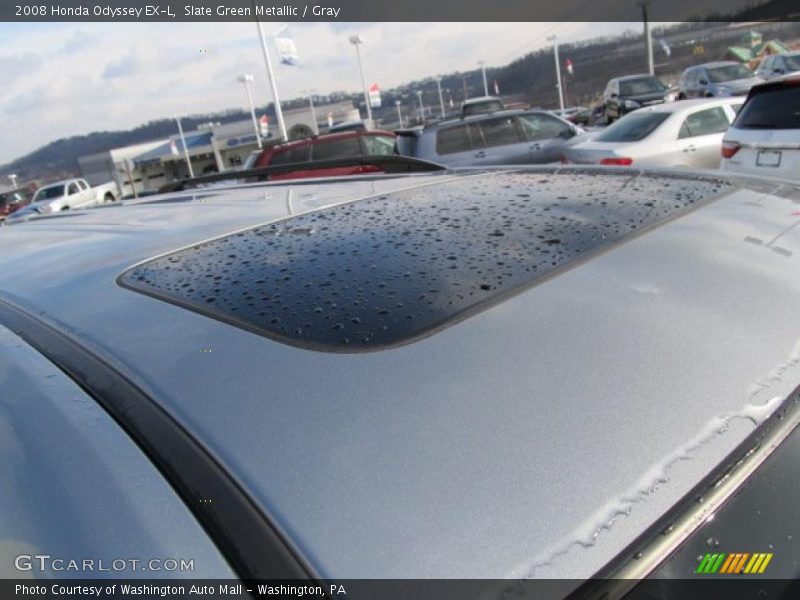 Slate Green Metallic / Gray 2008 Honda Odyssey EX-L