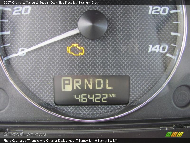 Dark Blue Metallic / Titanium Gray 2007 Chevrolet Malibu LS Sedan