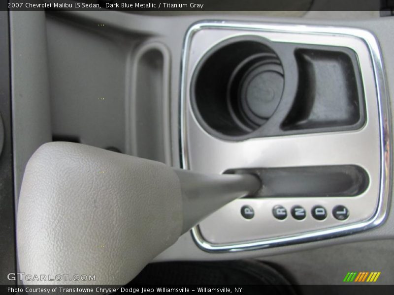Dark Blue Metallic / Titanium Gray 2007 Chevrolet Malibu LS Sedan