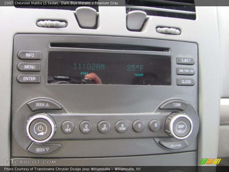 Dark Blue Metallic / Titanium Gray 2007 Chevrolet Malibu LS Sedan