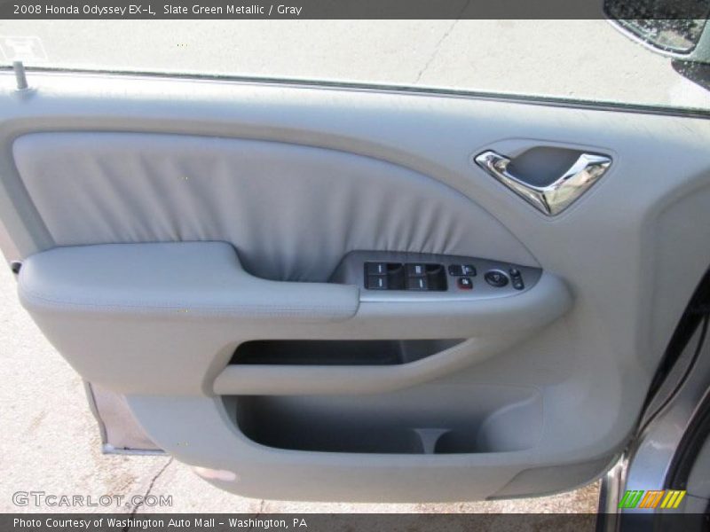 Slate Green Metallic / Gray 2008 Honda Odyssey EX-L