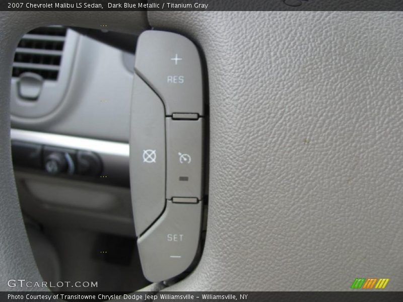 Dark Blue Metallic / Titanium Gray 2007 Chevrolet Malibu LS Sedan