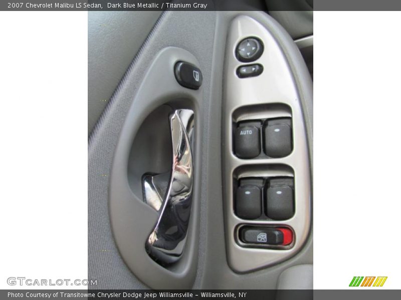 Dark Blue Metallic / Titanium Gray 2007 Chevrolet Malibu LS Sedan