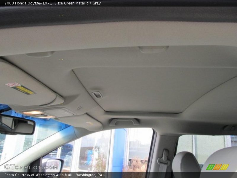Slate Green Metallic / Gray 2008 Honda Odyssey EX-L