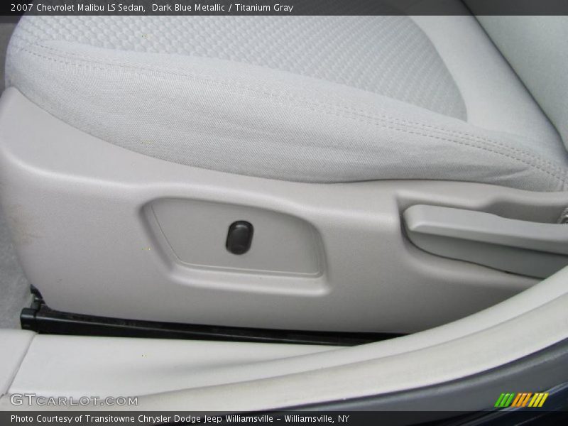 Dark Blue Metallic / Titanium Gray 2007 Chevrolet Malibu LS Sedan