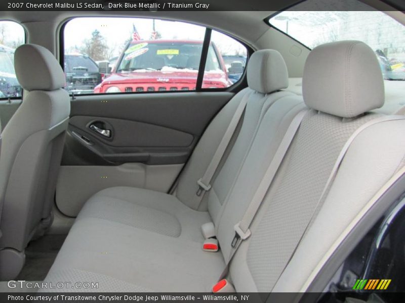 Dark Blue Metallic / Titanium Gray 2007 Chevrolet Malibu LS Sedan