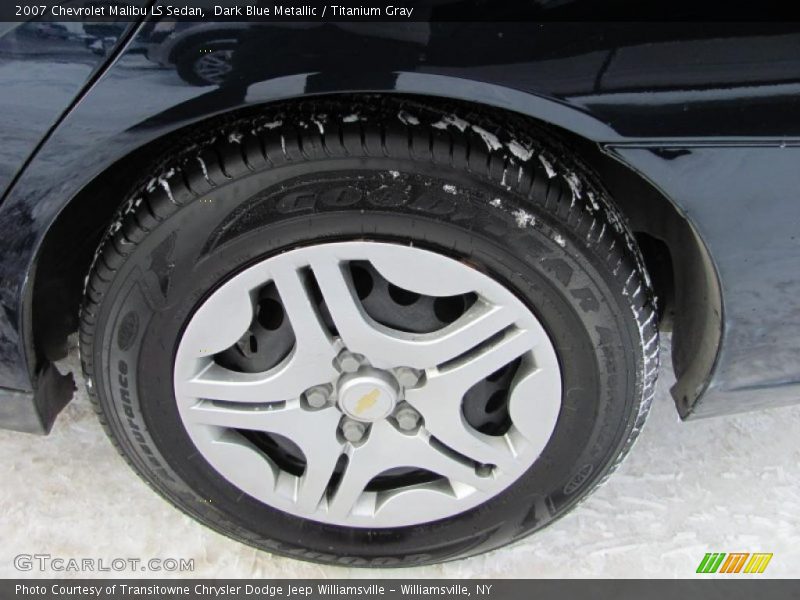 Dark Blue Metallic / Titanium Gray 2007 Chevrolet Malibu LS Sedan