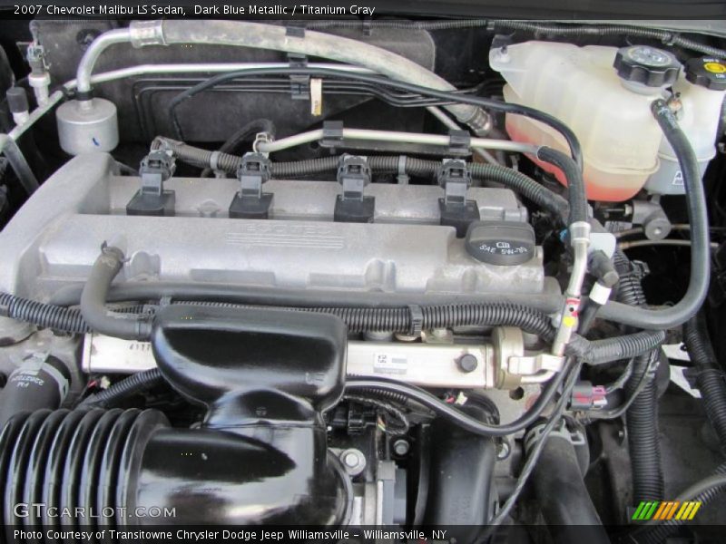 Dark Blue Metallic / Titanium Gray 2007 Chevrolet Malibu LS Sedan