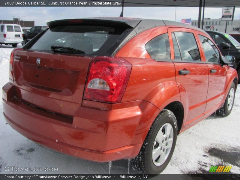 Sunburst Orange Pearl / Pastel Slate Gray 2007 Dodge Caliber SE