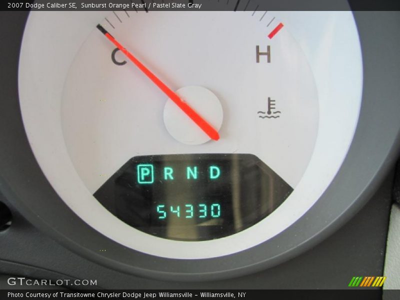 Sunburst Orange Pearl / Pastel Slate Gray 2007 Dodge Caliber SE