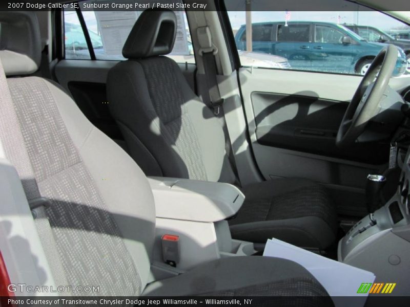 Sunburst Orange Pearl / Pastel Slate Gray 2007 Dodge Caliber SE