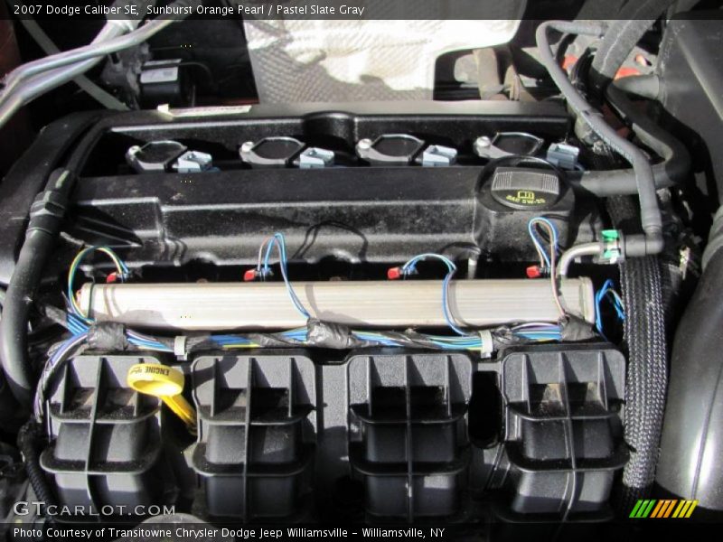 Sunburst Orange Pearl / Pastel Slate Gray 2007 Dodge Caliber SE